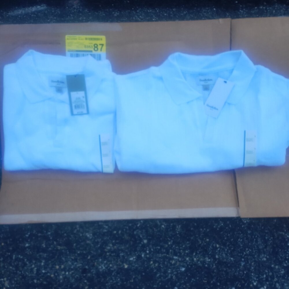 2 Good fellow & co  johnny collar polos size large